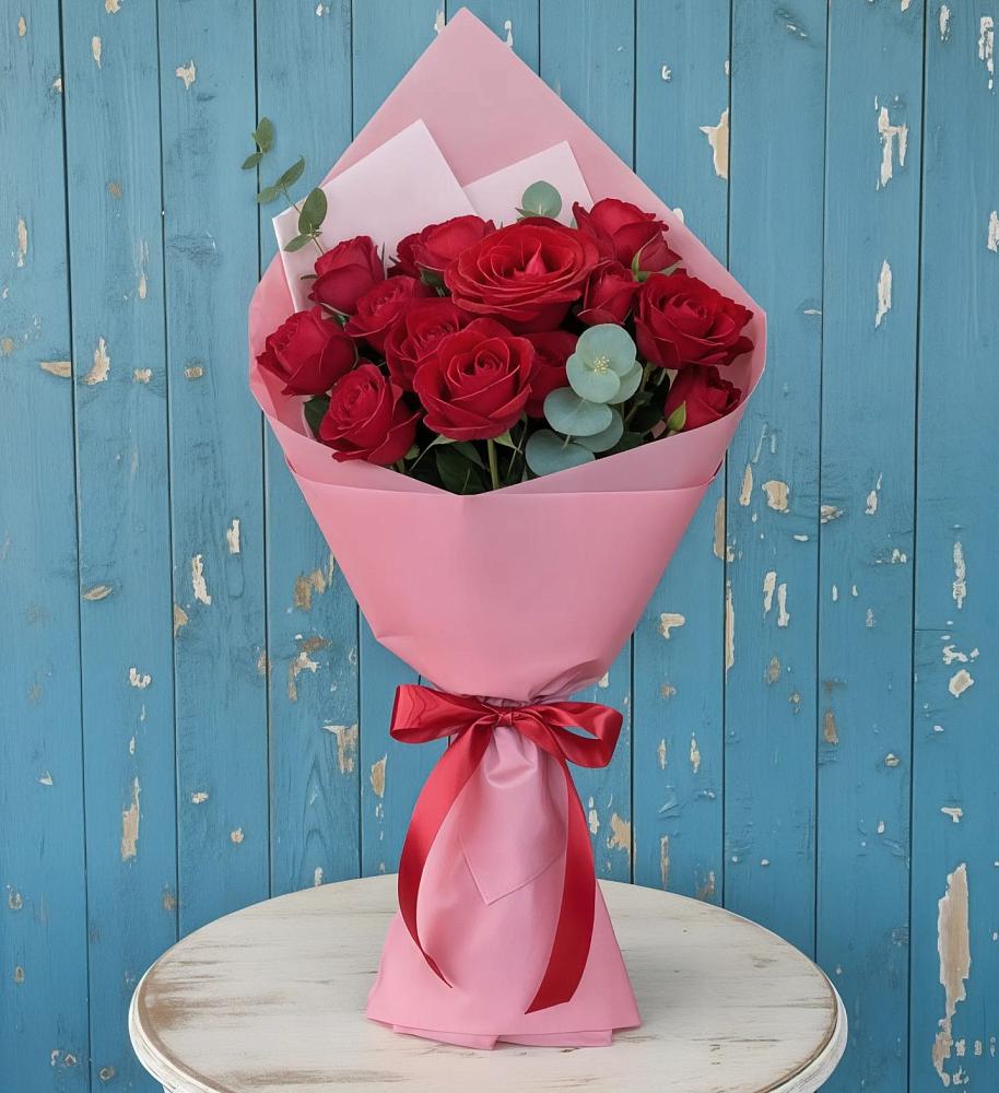 Букет цветов из: Розы в Краснооктябрьский