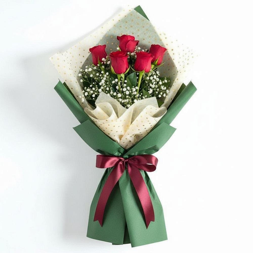 Букет цветов из: Розы в Краснооктябрьский