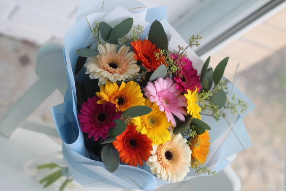 Букет цветов из: Герберы в Краснооктябрьский