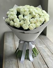 Букет 35 Белых роз в Краснооктябрьский