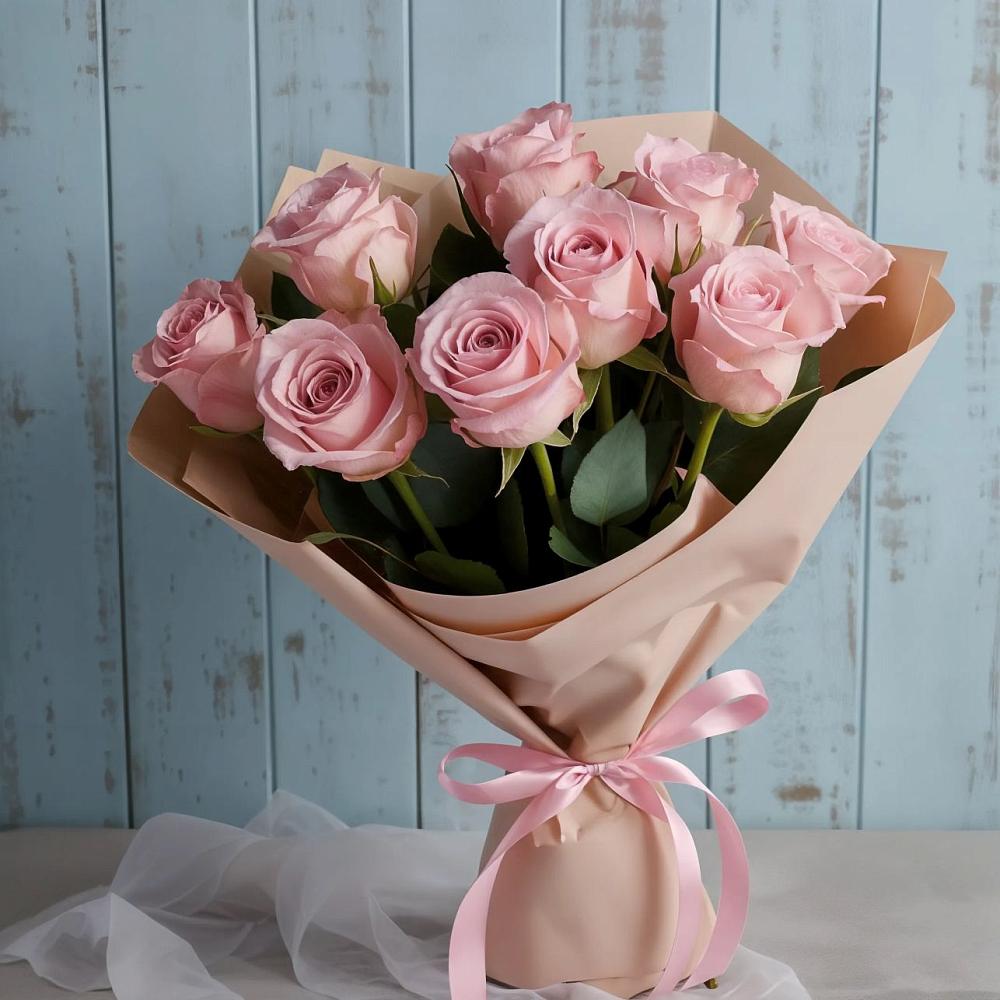 Букет цветов из: Розы в Краснооктябрьский