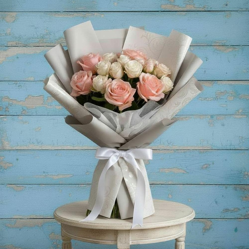 Букет цветов из: Розы в Краснооктябрьский