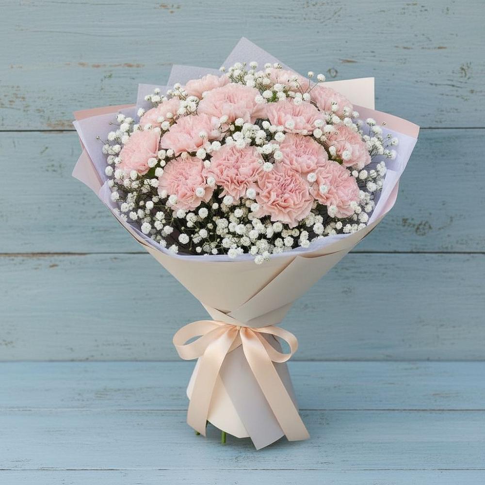 Букет цветов из: Гвоздики в Краснооктябрьский