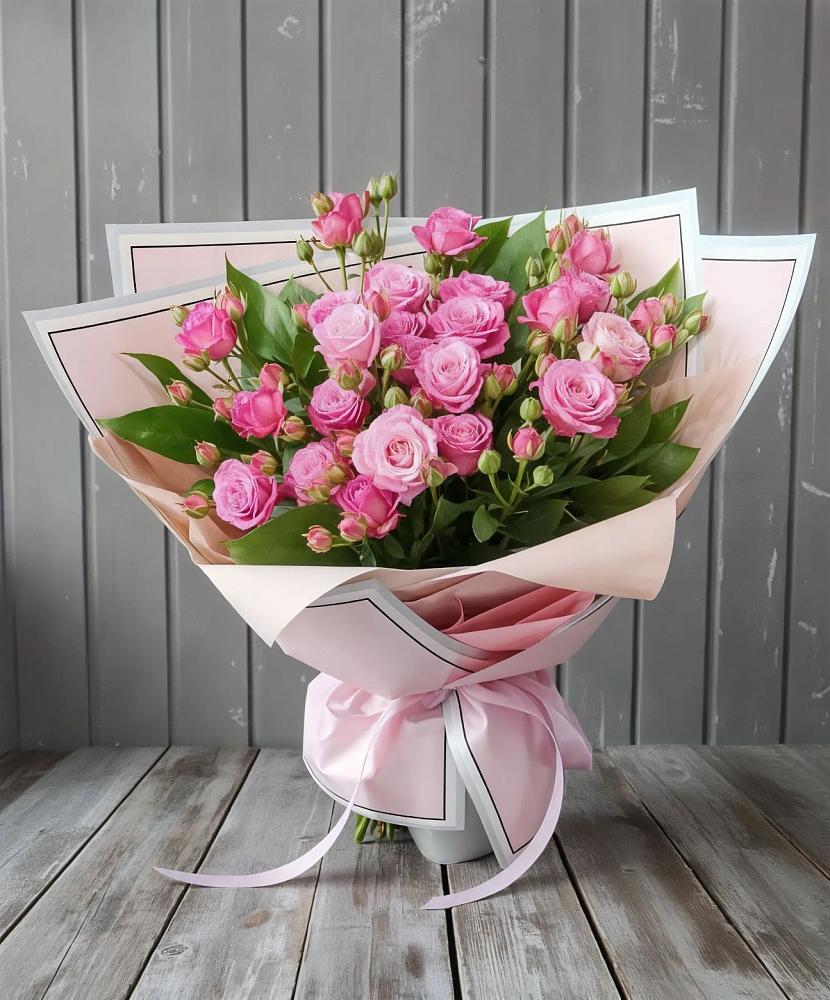Букет Розовый кустик в Краснооктябрьский