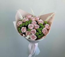 Букет цветов из:  Розы и Хризантемы в Краснооктябрьский