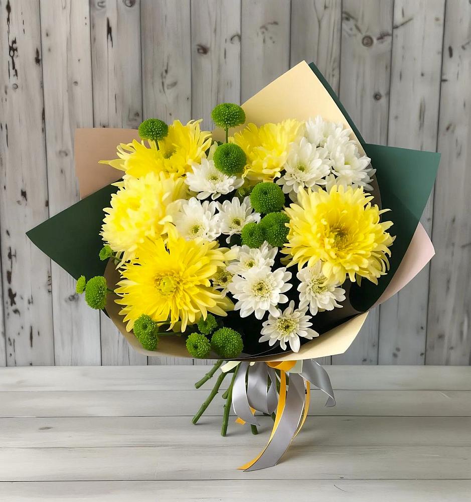 Букет цветов из: Хризантемы в Краснооктябрьский