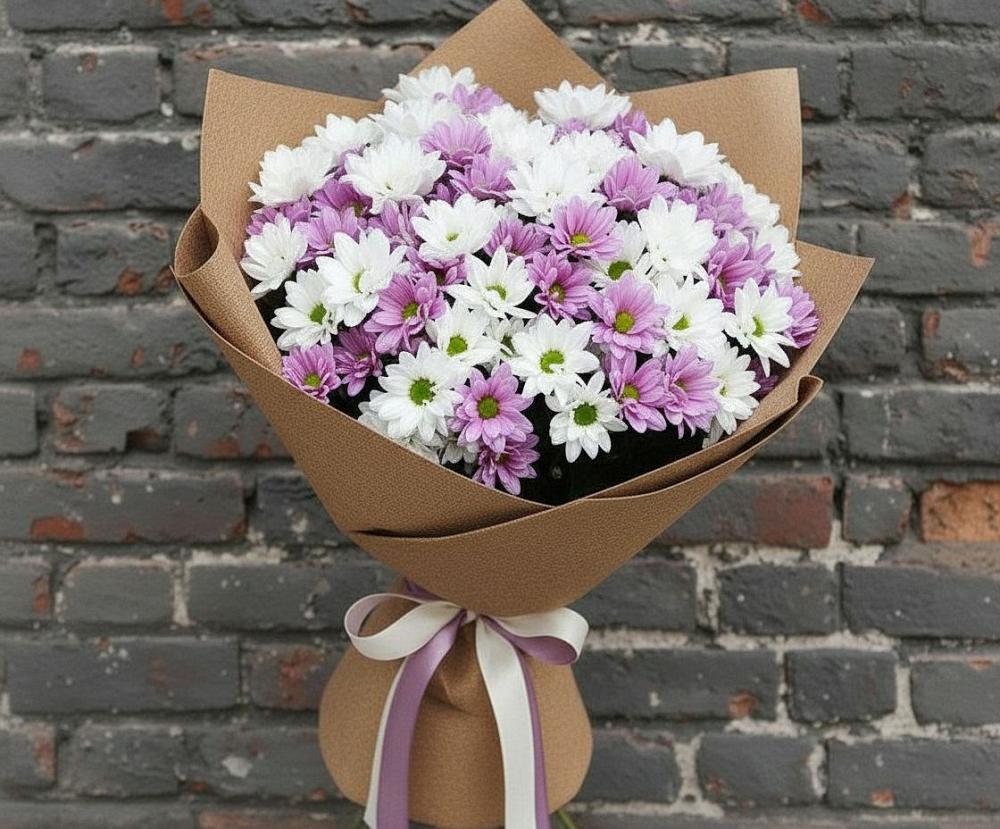 Букет цветов из: Хризантемы в Краснооктябрьский