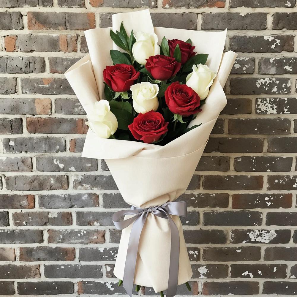 Букет цветов из: Розы в Краснооктябрьский
