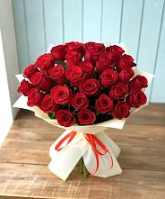 Букет 29 Красных роз в Краснооктябрьский