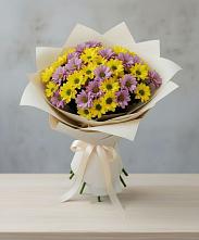 Букет цветов из:  Хризантемы в Краснооктябрьский