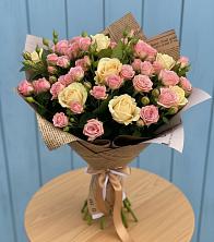 Букет цветов из:  Розы в Краснооктябрьский