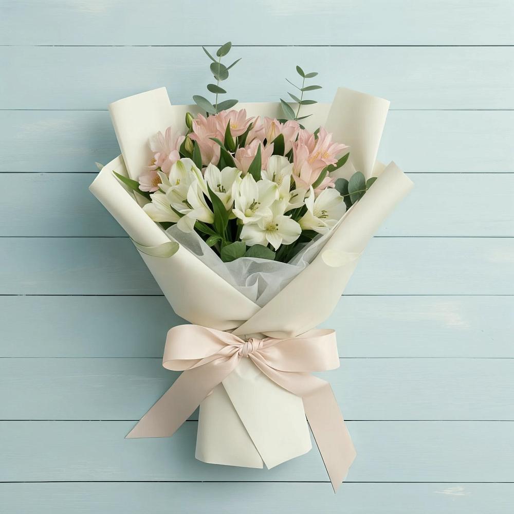 Букет цветов из: Альстромерии в Краснооктябрьский