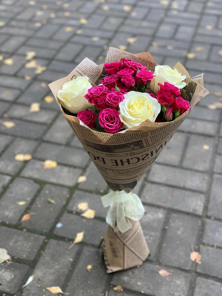 Букет цветов из: Розы в Краснооктябрьский