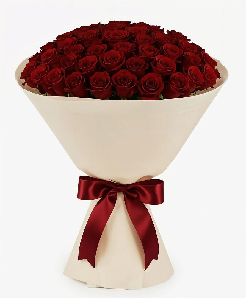 Букет 101 Бордовая роза Блэк Бакарра в Краснооктябрьский