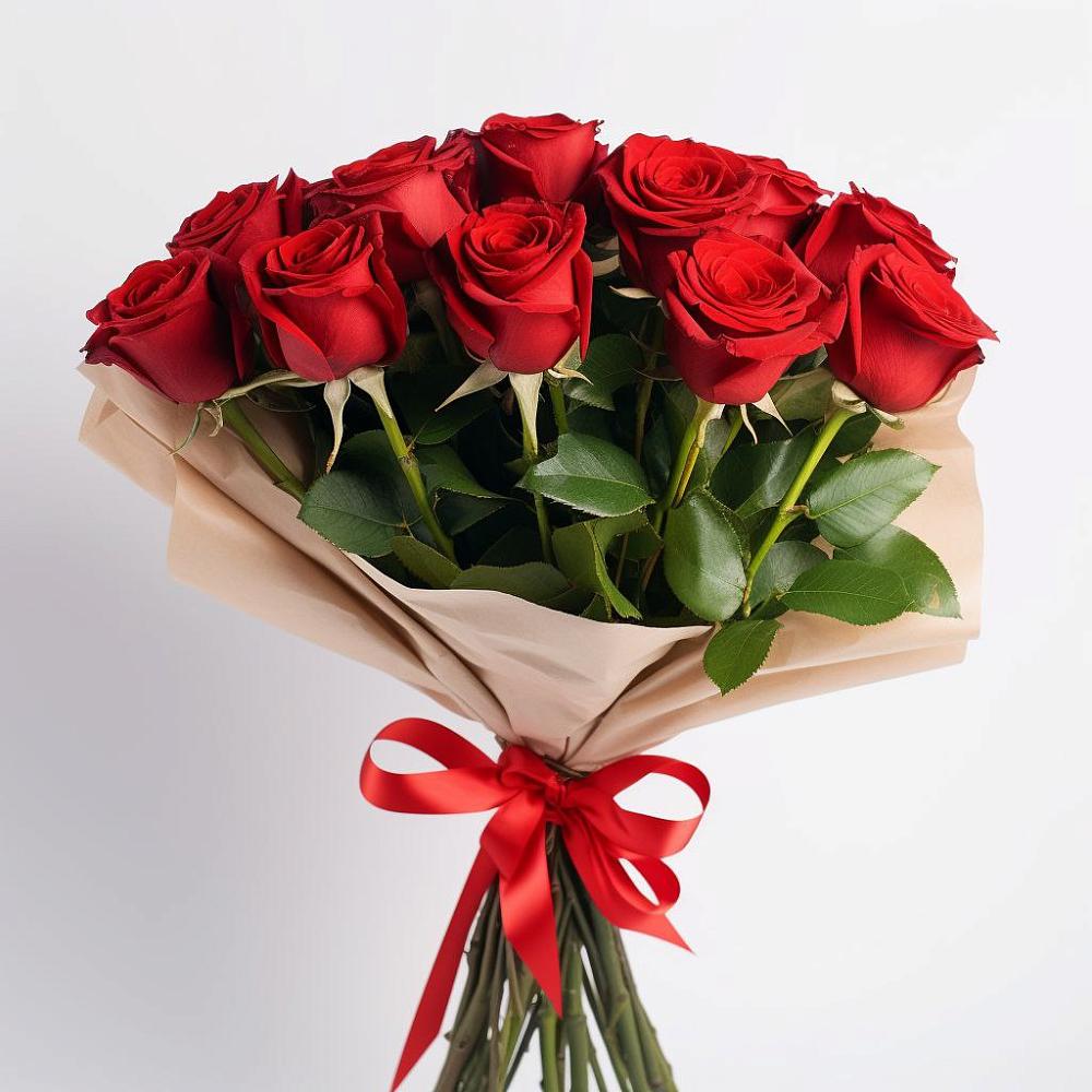 Букет 11 Красных роз Эдлесс Лав в Краснооктябрьский