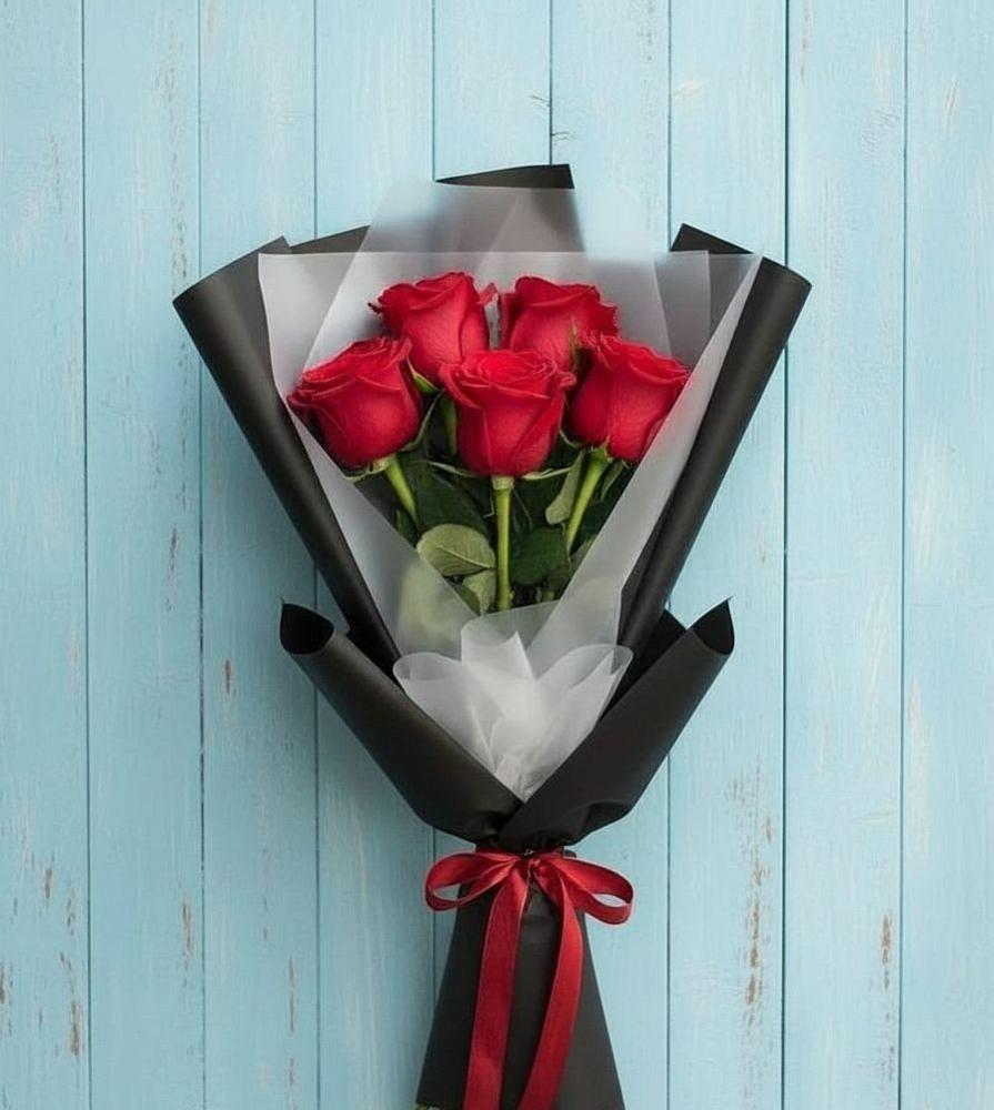 Букет цветов из: Розы в Краснооктябрьский