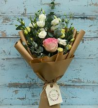 Букет цветов из:  Розы и Лизиантусы #REPLACE_PRED# Краснооктябрьский