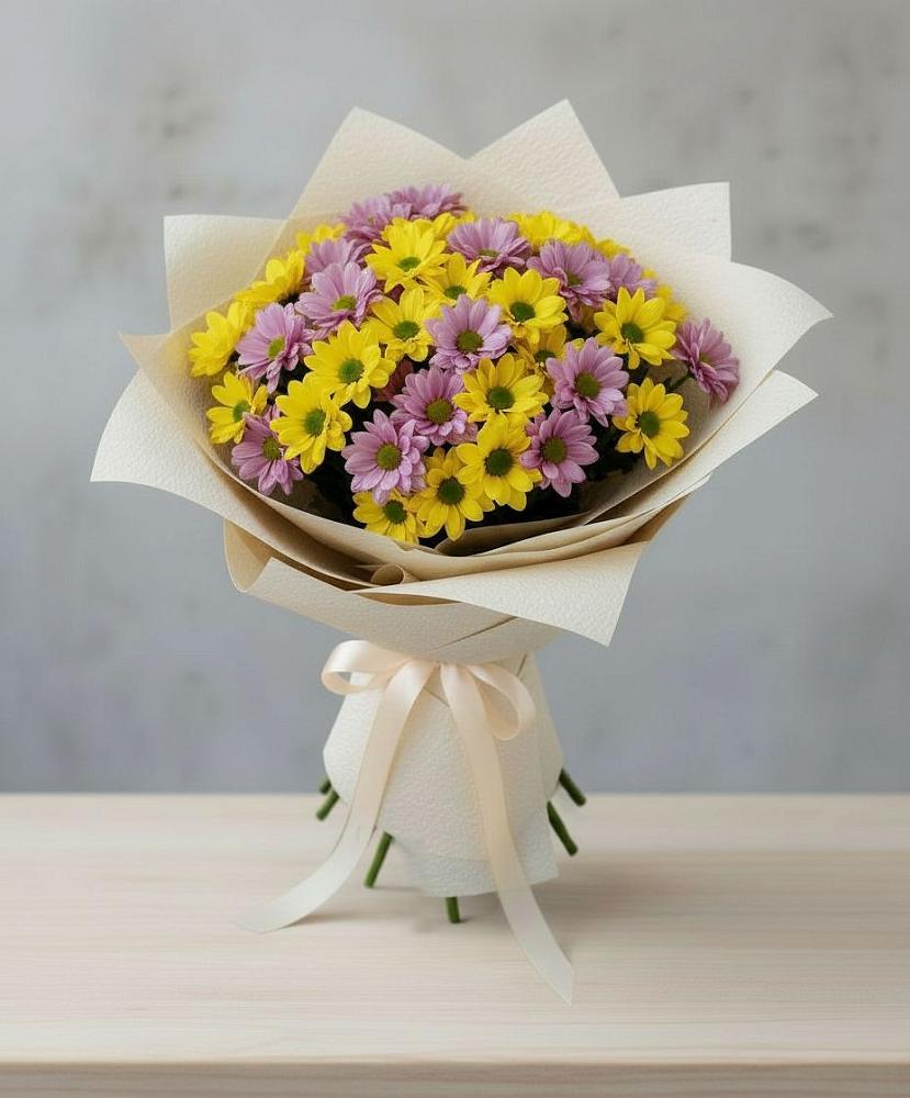 Букет цветов из: Хризантемы в Краснооктябрьский